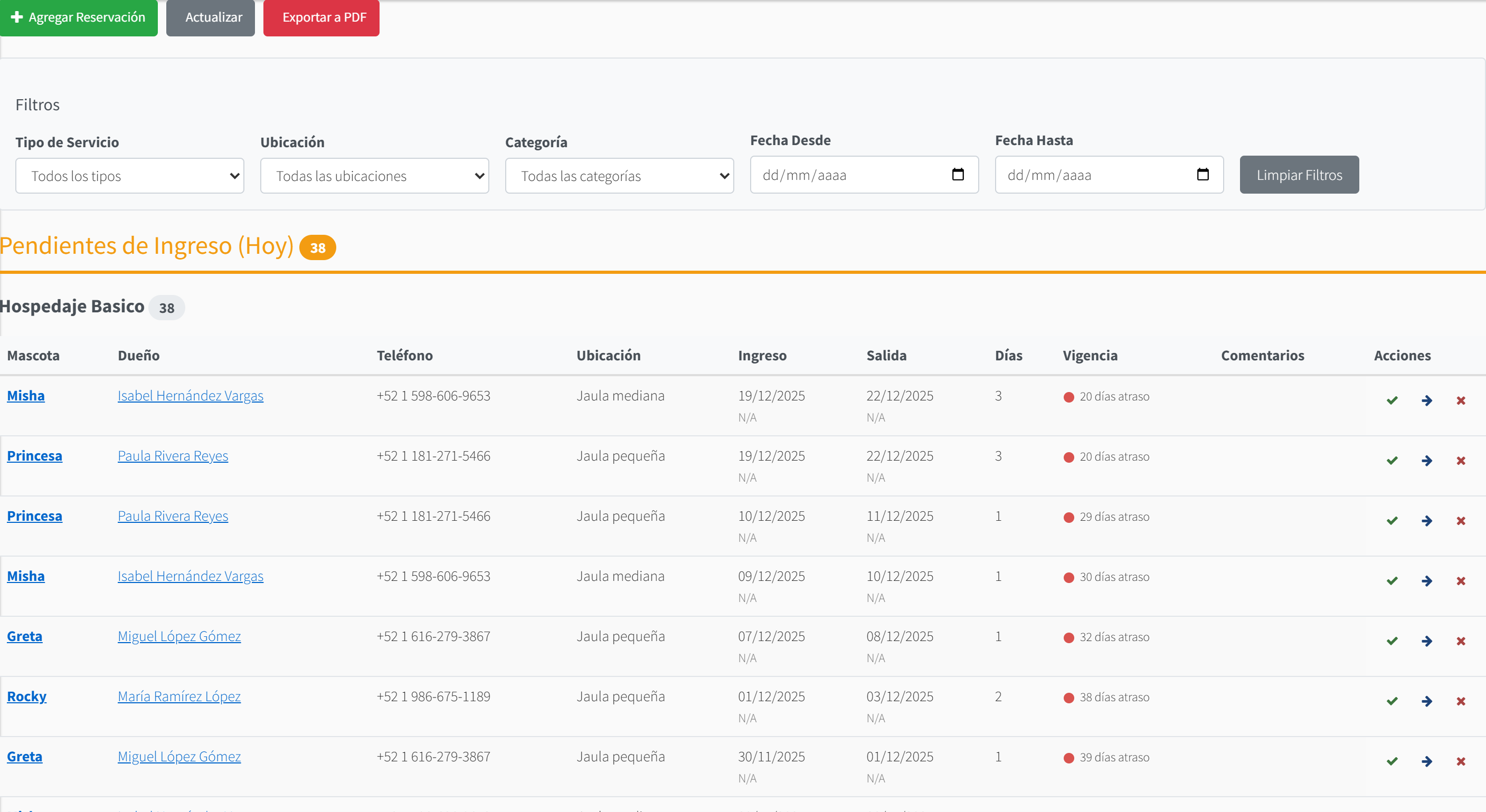 Sistema de Reservaciones
